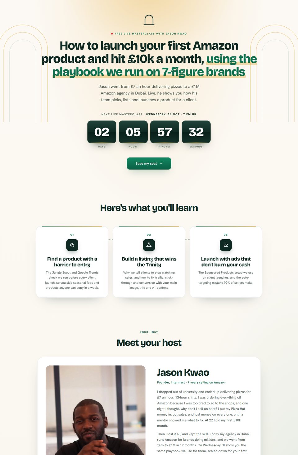 Registration page preview